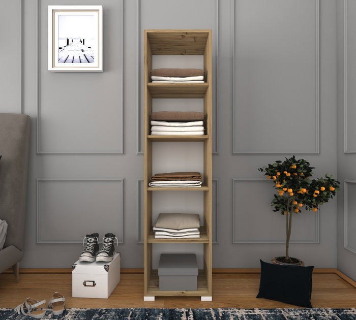 Hanah Home Armario 40 Cm 1600-014 Nogal claro y blanco Hanah Home Armario 40 Cm 1600-014 Nogal claro y blanco